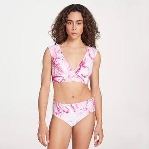 NWT Calia Wide Shoulder Long Line Swim Top